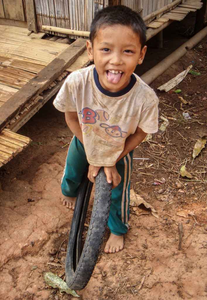 happy thai village boy